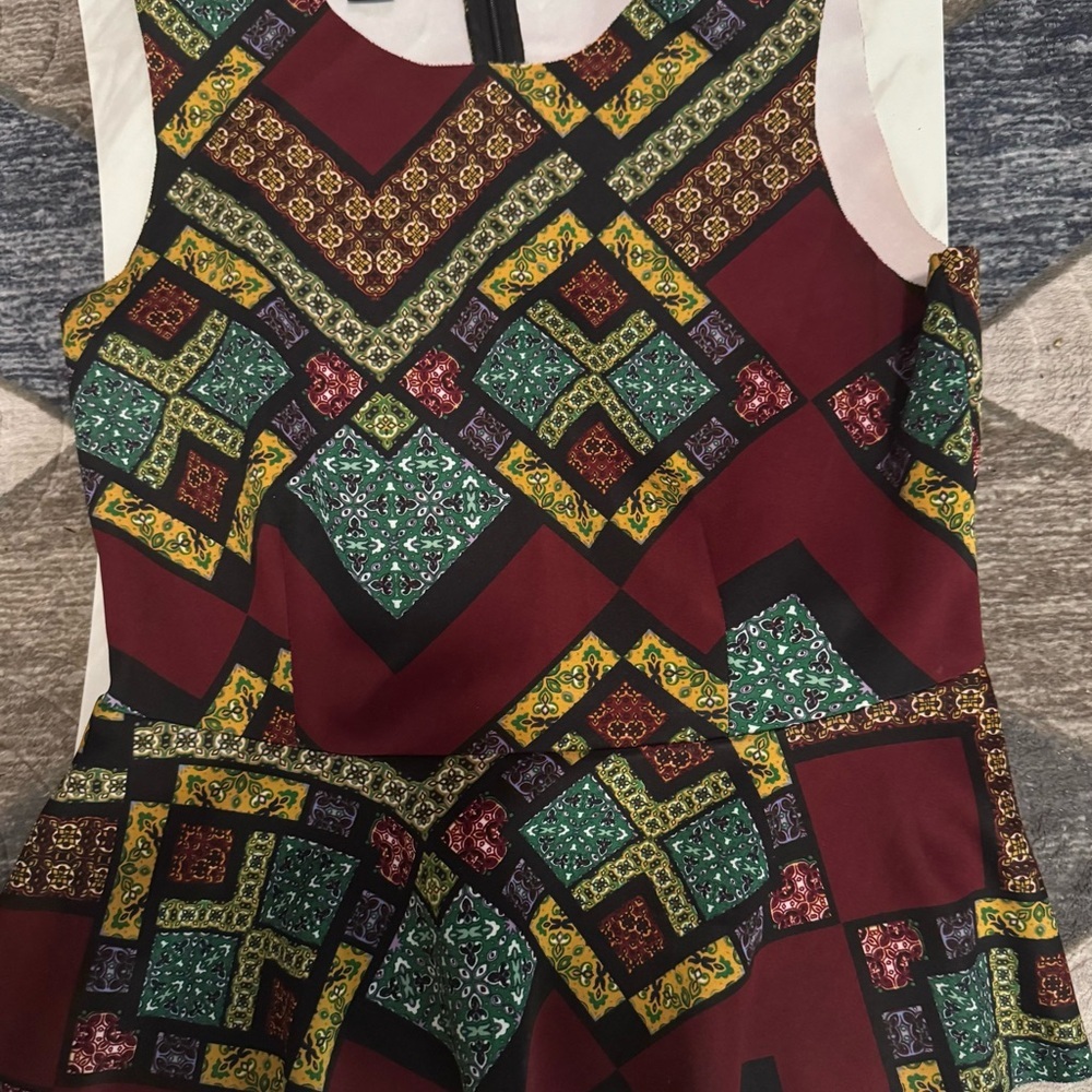Metaphor Multicolor Geometric Tank Top